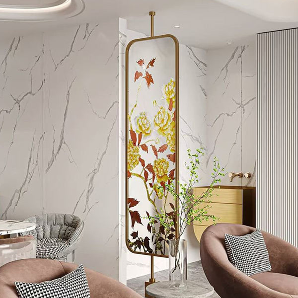 Modern Aluminum Decorative Screen Divider | Laser Cut Metal Partition Wall for Home & Office