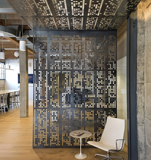 Perforated facade panel