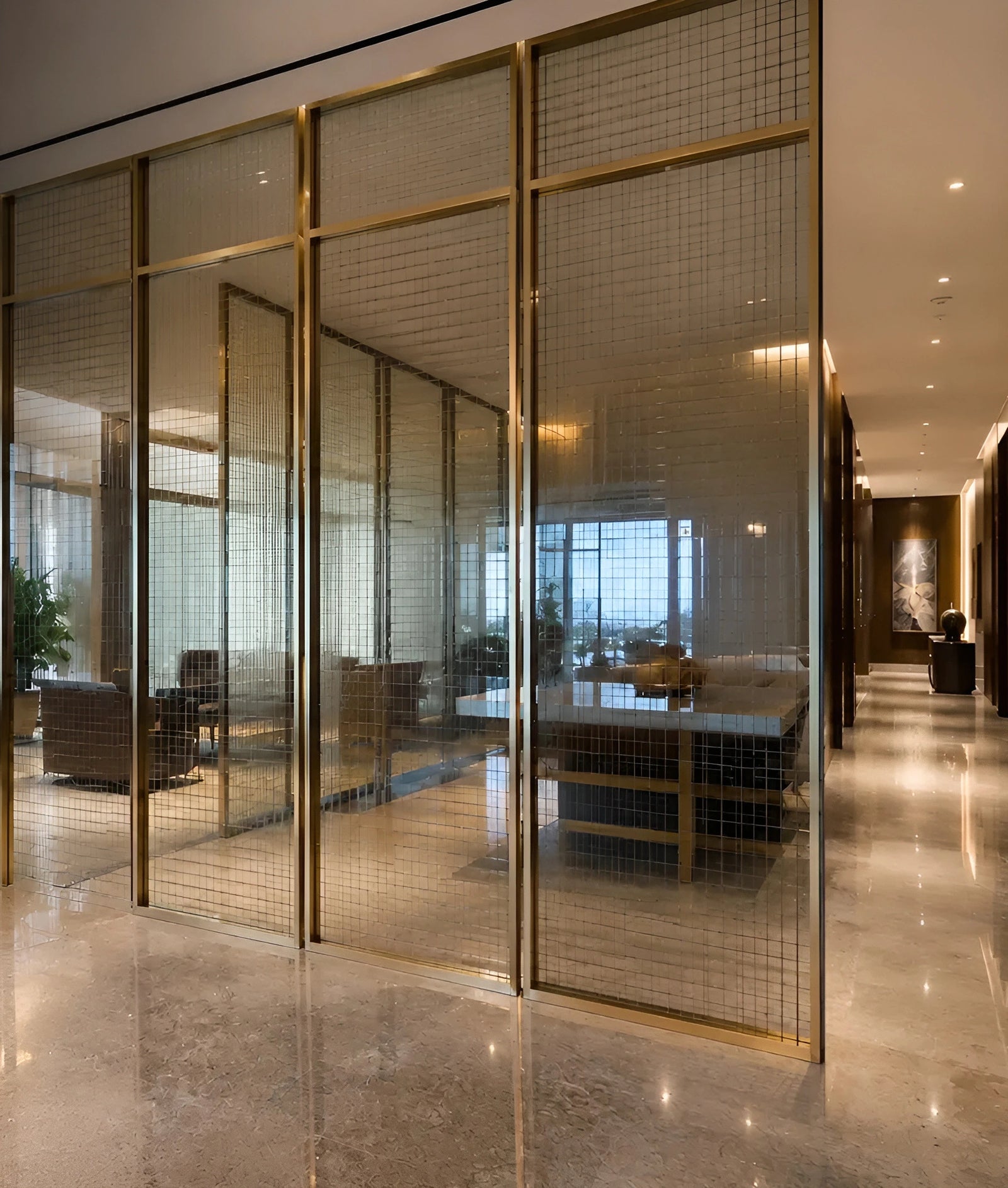 Singapore Corporate Reception Mixed-Material Screen