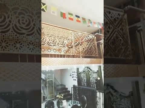 Laser cut metal divider panel