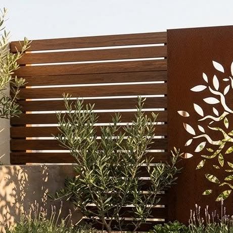 Aztec Corten | Architectural Metal Screen Pattern