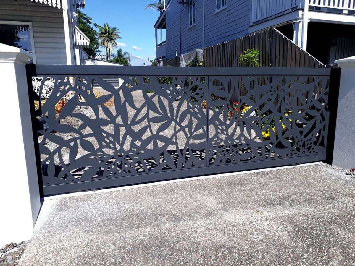 Tiger Lily Decorative Screening Panel | Architectural Metal Screen Pattern official installation scene 3